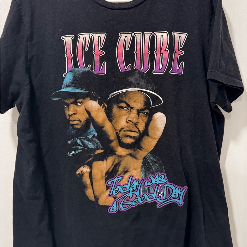 Ice Cube Black Graphic Tee - 'Today Was a Good Day'